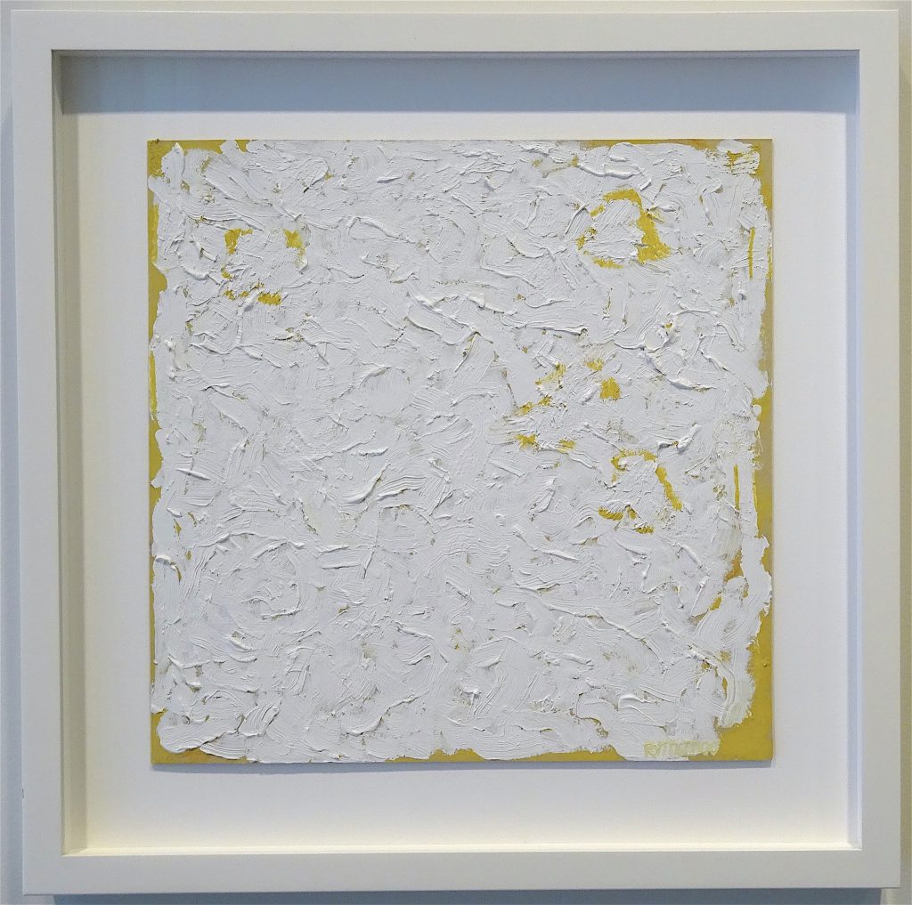 ロバート・ライマン Robert Ryman “Wing” 2000 , Oil on cardboard , 34 x 34 cm